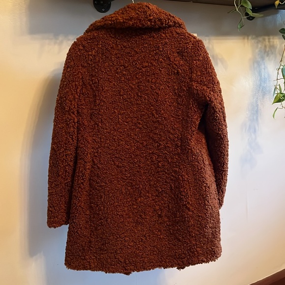 Sam Edelman teddy bear coat, small, rust color, super cute, NWOT - Picture 5 of 5